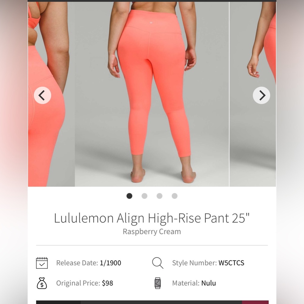 Lululemon Align High-Rise Pant 25"